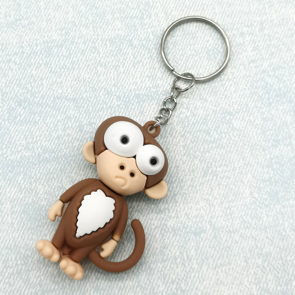 Wholesale PVC Cartoon Animal Keychain